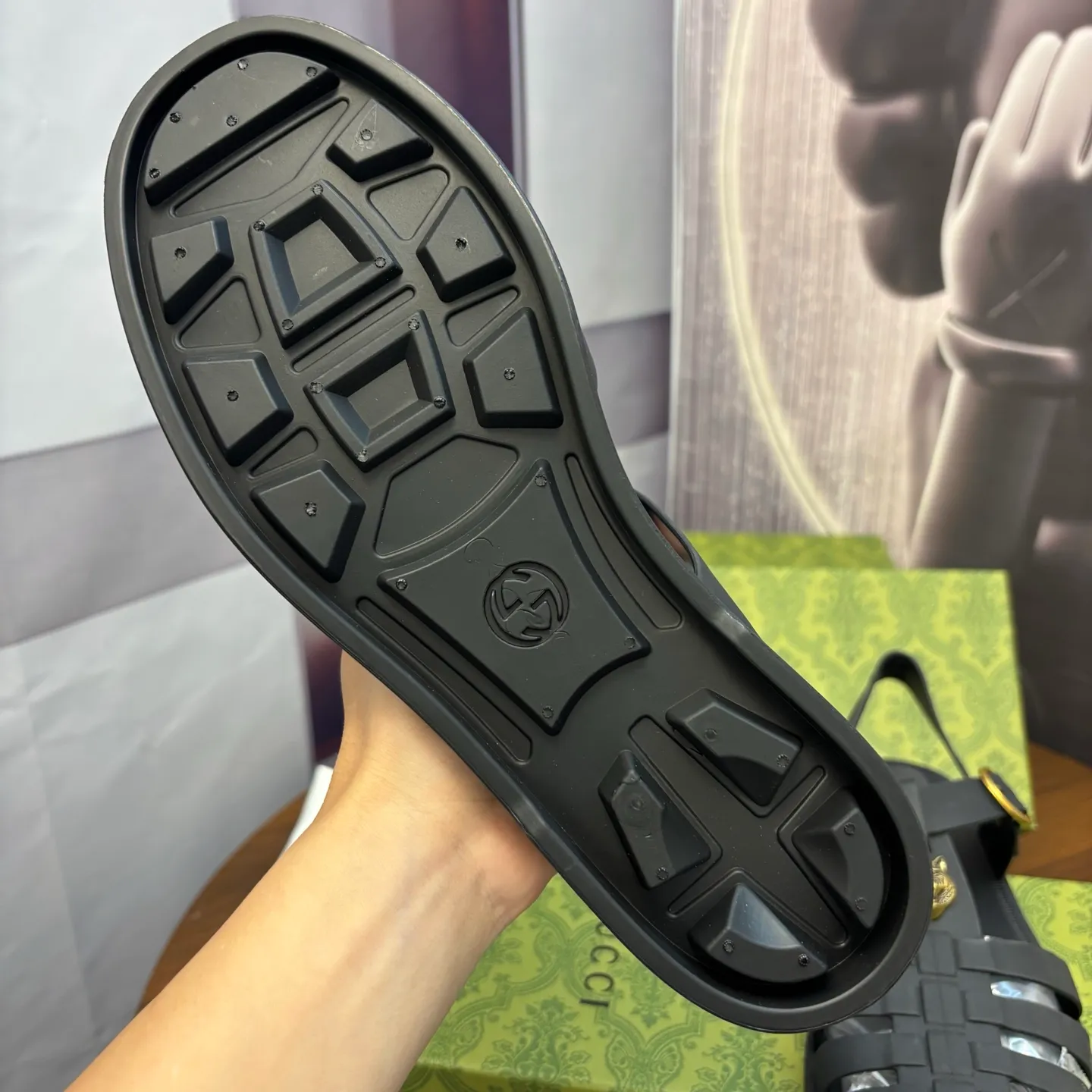 Men's shoes 260💰 [Gucci] Counter quality, top-quality original goods, real photos! Original TPU material, fine workmanship, comfortable; genuine 1:1 replica Size: 36 ~ 46